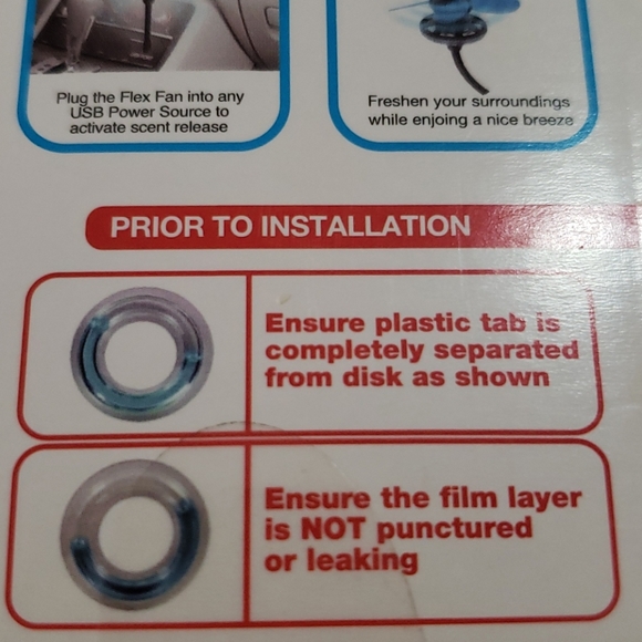 USB plug-in flex fan+air freshner - Picture 9 of 9